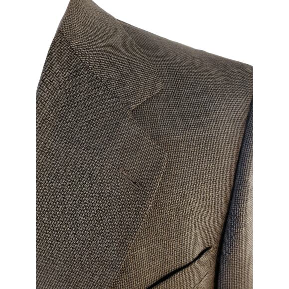mens sport coat 42R suit jacket 42 regular blazer gray pristine 3 buttons - Picture 2 of 8